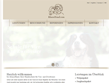 Tablet Screenshot of klassehund.com